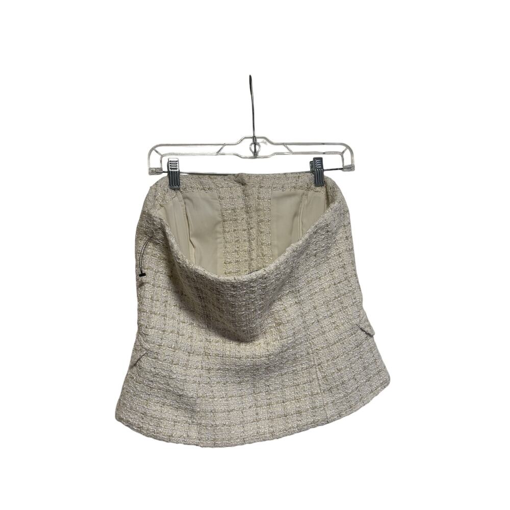White House Black Market English Cream Tweed Bustier 6 - Picture 6 of 9